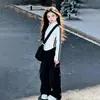 Moda Otoñal para Niñas Atuendos de Moda Niñas Grandes Estilo Callejero Fresco y Atractivo Conjuntos Deportivos Estilo Coreano Infantil Ropa Casual Conjunto de Dos Piezas
