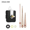 Movimiento de reloj silencioso DIY en stock transfronterizo, eje largo, segundero continuo, movimiento para reloj de pared, 4 tipos de manecillas de madera de nogal, movimiento de reloj