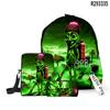 2025 Transfronteiriço Boneco de Pau de Madeira Shan Hai Jing Tungtungtung Mochila Escolar Bolsa de Ombro Estojo de Lápis Conjunto de Três Peças
