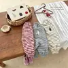 Pantalones Casuales Unisex para Niños de Primavera y Otoño, Pantalones Deportivos Joggers con Rayas de Dibujos Animados, Estilo Coreano de Moda, Personalidad para Bebés