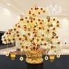 Árbol de la fortuna de cuentas hecho a mano bolsa de materiales para hacer adornos manualidades de dragón tejido diy accesorios de resina para adultos