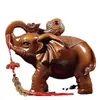 Un par de adornos de elefante para atraer la riqueza, adecuados como regalo para inauguraciones de negocios, para la sala de estar, la entrada, el mueble de TV, el mueble de vino o la oficina, artesanías decorativas auspiciosas