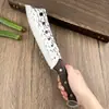 Cuchillo de carnicero forjado a mano para uso doméstico, hacha para cortar árboles, cuchillo de carnicero para cortar huesos, cuchillo para cortar senderos al aire libre, en stock