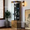 Tanque Vertical Pequeño para Peces de Sala de Estar con Filtración Inferior Integrada y Gabinete, Tanque para Peces Dorados de Vidrio Ultra Transparente, Nuevo Modelo 2026, Tipo de Piso
