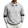 2026 Amazon Mais Vendido Hoodie Pesado Americano Outono Estação Independente Masculino Simples Casual Trabalho Bloco de Cores Lapela
