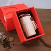 Conjunto de Caixa de Presente para Caneca Térmica de Aço Inoxidável 316, Portátil, Luxo Leve, Caneca de Café de Alta Estética, Caneca de Presente com Isolamento a Vácuo