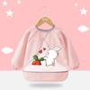 Nuevo Smock de Verano para Niños Babero para Bebé para Comer Impermeable Anti-Suciedad Delantal para Niña Manga Larga Vestido al Revés Babero para Bebé Varón