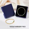 Amazon Transfronterizo Doce Pulseras de Piedras de Nacimiento, de Moda, Sencillas, Personalizadas, Pulseras Casuales de Bolas Doradas, Cuerda Elástica, Regalos para Mujeres