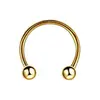 Joias de Aço Inoxidável Mais Vendidas Transfronteiriças Piercing de Lábio Cone Pontiagudo Argolas de Nariz de Aço Titânio Argola de Cavalo Anéis de Lábio Conjunto de Argolas de Nariz Venda por Atacado de Fábrica