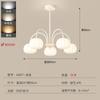Iluminação Pendente de Abóbora Famosa na Internet de Espectro Completo para Sala de Estar Moderno Simples Estilo Francês Creme Lâmpada Principal para Sala de Estar Quarto Sala de Jantar