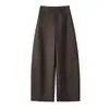 Pantalones Casuales de Moda Personalizados de Cintura Alta para Mujer Otoño 2026 Nuevo Diseño Versátil de Caída Holgada Adelgazante Luna