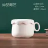 Taza de Cerámica en Blanco para Pintura a Mano DIY Arte de Cerámica Bajo Esmalte