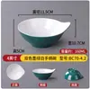 Melamina Escandinava Dos Tonos Vajilla Bufet Bol para Condimentos Plástico Bol Pequeño Plato Comercial Hotel Bol para Sopa Olla Caliente Bol para Salsa