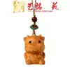 Cipreste Signo do Zodíaco Corrente de Celular Pingente Arte Ming Xian Yuan Criativo Moda Simples Fofo Zodíaco Escultura em Madeira Ornamento