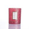 Botella de vidrio con forma de vela de encaje en relieve, aromaterapia, taza, fragancia, regalo, recipiente de vidrio, cera de soja