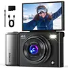 Câmera Digital Mirrorless 4K Mais Vendida no Exterior para Estudantes com Tela Articulada, Capacidade de Selfie em Alta Definição, Fabricante de Câmeras Retrô para Uso Doméstico