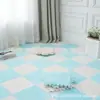 Alfombrilla de suelo Patchwork Estilo Minimalista en Stock, Color Sólido, Venta al por Mayor Transfronteriza Temu, Alfombrilla de Suelo Antideslizante Lavable de Cobertura Total para Sala de Estar y Dormitorio
