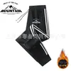 Pantalones de chándal gruesos y cálidos con forro de forro polar, nuevos para invierno, unisex, con tres rayas, pierna recta, puños, moda casual, joggers