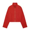 Comercio exterior familia Z transfronterizo en stock ZA estilo europeo y americano ropa de mujer otoño chaqueta fina cuello alto chaqueta bomber