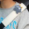 Funda para cinturón de seguridad de coche con diseño de cabeza de oso de dibujos animados, funda protectora para cinturón de seguridad de cuatro estaciones, decoración para coche, hombrera para bebé