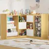 Estantería de juguetes de madera maciza para rincón de jardín de infancia Montessori multicapa estantería para niños estante de almacenamiento de juguetes