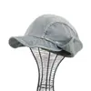 Gorra de pescador de mezclilla lavada de alta gama coreana con etiqueta colgante, otoño e invierno, adelgazante, suave y elegante, gorra de estilo periódico de mezclilla