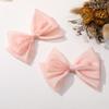 Lazo de serpentina de viento de princesa dulce de estilo coreano, tocado hecho a mano que combina con todo, accesorios para el cabello, pendientes, material al por mayor