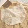 [Entrepierna de algodón antibacteriano 7A] ultradelgada nude seda de hielo malla suave para la piel ropa interior sin costuras para mujer cintura calzones transpirables