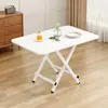 Mesa Plegable Mesa de Comedor Hogar Apartamento Pequeño Mesa de Comedor Simple Exterior Portátil Puesto Mesa de Estudio Multifunción