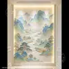 Nova Pintura Decorativa Dourada em Relevo 3D para Parede de Escritório, Hotel, Hall de Entrada, Corredor, Foyer