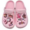 Criativo Novo 2025 Festa de Ano Novo Sapatos Decorativos Fivela de Sapato Flor Furada Sapatos Personalizados Desenho Animado Acessórios para Sapatos
