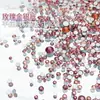 Rhinestones Redondos de Fondo Plano Serie de Tamaños Mixtos Decoraciones para Uñas, Populares en Xiaohongshu, Rhinestones para Uñas Portátiles DIY Venta al por Mayor