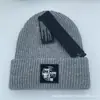Sombreros de Otoño e Invierno Comercio Electrónico Transfronterizo Sombreros de Punto para Hombres y Mujeres Ropa de Trabajo Casual Europea y Americana Sombreros Cálidos para el Frío Sombreros de Lana Bordados con Letras