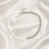 Colar de corrente com pérolas sintéticas de alta qualidade, corrente com costura, doce, cool, personalidade, pingente versátil, corrente para clavícula 1