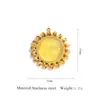 Joyería Transfronteriza Collar Sencillo Colgante Accesorios para Mujer Sol Cara Sonriente Cadena de Suéter Colgante Acero Inoxidable Joyería Versátil