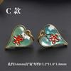 Aleación Plata Xizang Gota de Aceite Colgante de la Fortuna Estilo Chino Amor Forma de Melocotón Colgante