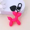 Estilo Ins Perro Globo Color Caramelo Colgante Llavero Metal Amor Estuche para Auriculares Colgante de Bolso Accesorios para Pareja