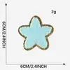 Phnom Penh Toalha de Chenille Bordada Patch de Coração com Raio Acessórios para Roupas Patch Arco-Íris Etiqueta de Tecido Bordada Patch de Tecido Bordado