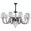 Lámpara de Sala de Estar, Moderna y Sencilla, Elegante y Lujosa, Iluminación de Gama Alta para el Vestíbulo, Dúplex de Villa, Lámparas de Estilo Americano, Candelabro de Cristal