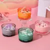 Vela de Vidrio de Cristal Langfine Desodorizante para Baño Fragancia Vela Aromática de Cera de Soja Hecha a Mano Venta al por Mayor
