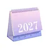Nuevo calendario de escritorio con diseño degradado Nai Fu 2027 de Wengu, calendario de escritorio para estudiantes y planificación de oficina