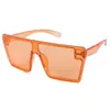 Gafas de sol retro de montura grande coloridas transfronterizas personalidad tendencia europea y americana procesamiento personalizado de gafas de sol para mujer 2185