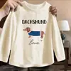 Camiseta de manga larga de algodón puro, nueva y moderna, para niñas, adecuada para primavera y otoño, un top elegante para bebés y niñas pequeñas, perfecta como capa exterior o capa base