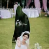 Decoración de Boda Estilo Escandinavo Espejo para Firma de Invitados Check-In Cartel de Bienvenida Boda en el Césped Set de Fotos Tablero Espejo de Piso