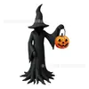 Nova Estátua de Bruxa Cracker Barrel, Ornamento de Resina para Halloween, Decoração de Casa, Estilo Vintage