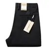 Nuevos pantalones gruesos de otoño e invierno 2023 para hombre, otoño, alta gama, cómodos, combinan con todo, holgados, rectos, pantalones casuales de negocios para hombre