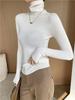 Camisola de gola alta para mulheres outono e inverno 2023 novo slim fit emagrecimento emagrecimento blusa interna soft glutinoso top