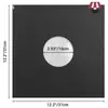 Bolsa Protectora para Disco de Vinilo LP Negro Bolsa Exterior Antiestática Almacenamiento Película de HDPE a Prueba de Humedad Funda Interior de Papel Kraft