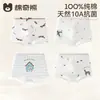 100% Algodón Ropa Interior para Niños Clase A Antibacteriano Entrepierna 100% Algodón Calzoncillos Tipo Boxer Verano Transpirables Calzoncillos Tipo Boxer para Niños