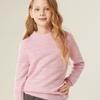 Suéter de cachemira pequeño para niños, jersey de cuello redondo para niños y niñas, suéter de lana de color, camisa de base de lana de punto para niños medianos y grandes